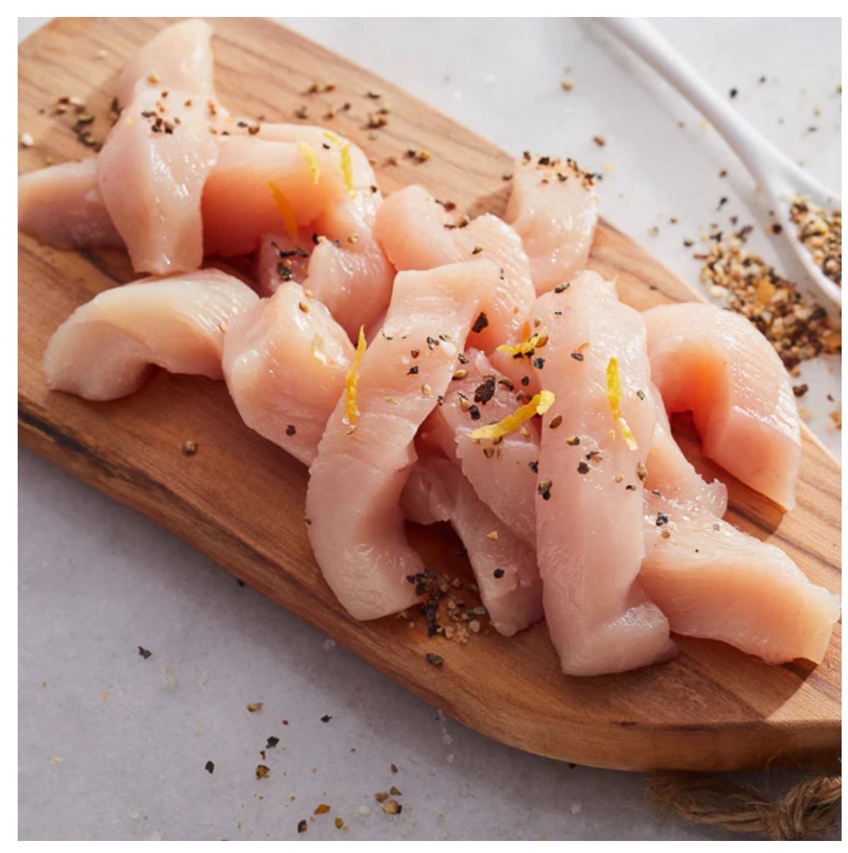 Chicken Breast Strips £8.99 per kg