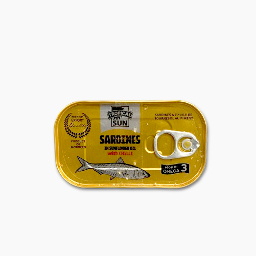 Tropical Sun Sardines in Sunflower Oil with Chilli