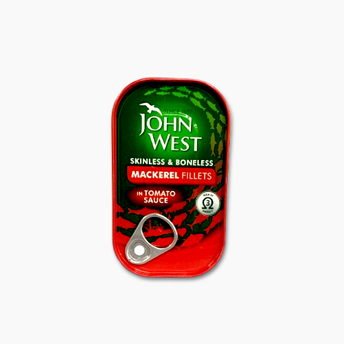 John West Skinless and Boneless Mackerel Fillets in Tomato Sauce